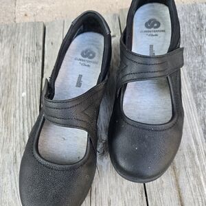 Clarks black mary jane shoes 8 cloudsteppers